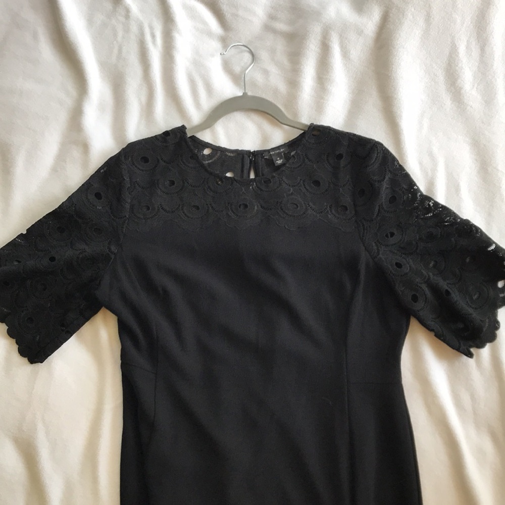 Ann Taylor sheath dress lace top size 12